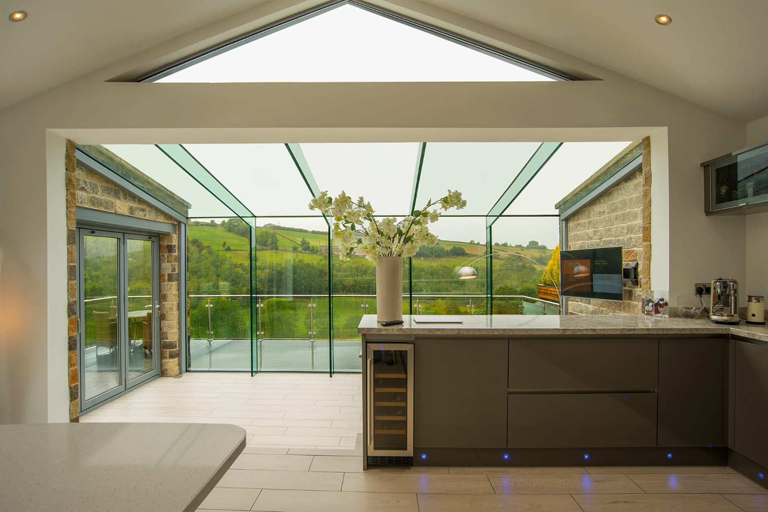 Glass extensions glass room aluminium doors 